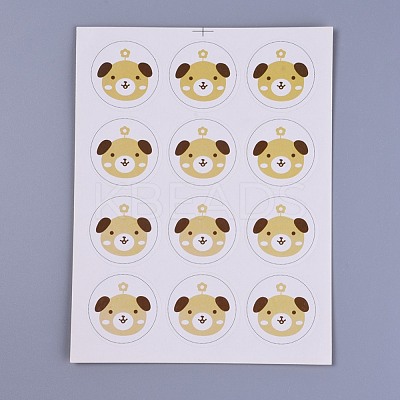 DIY Puppy Sealing Stickers DIY-O002-06B-1