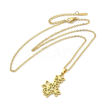 304 Stainless Steel Pendant Necklaces LS-NJEW-D063-03G-1