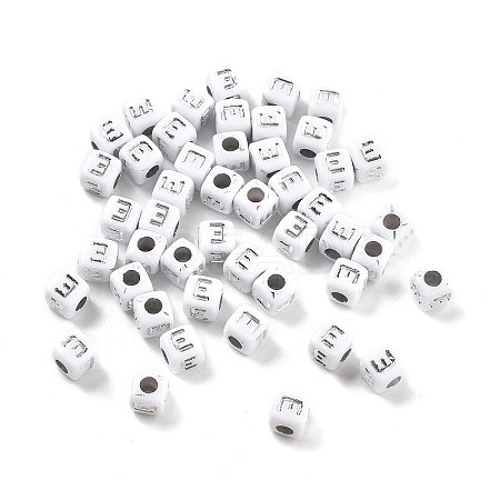 Opaque Acrylic Beads OACR-D282-06E-1