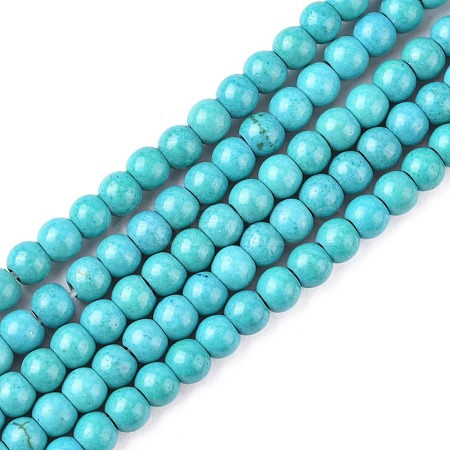 Synthetic Turquoise Beads Strands TURQ-G106-4mm-02E-1