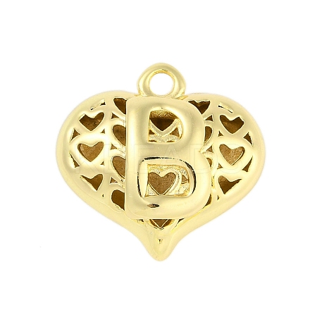Hollow Brass Pendants for Valentine's Day KK-M289-03B-G-1