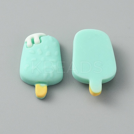 Opaque Resin Imitation Food Cabochons RESI-WH0036-06B-1