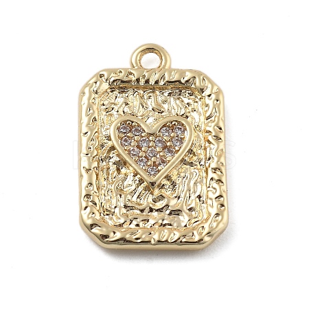 Brass Micro Pave Cubic Zirconia Pendants LS-KK-D283-30G-01-1