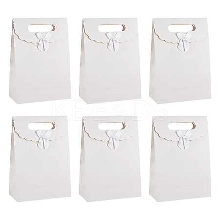 Rectangle Paper Gift Bags CARB-WH0017-14B-04-1