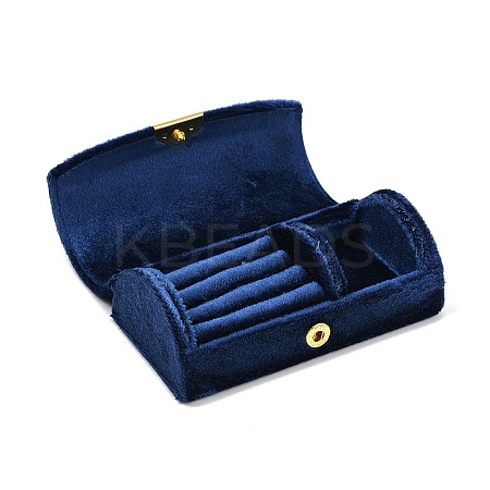 Arch Shaped Velvet Jewelry Set Storage Boxes CON-Z009-03D-1