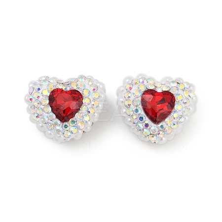 Polymer Clay Glass Rhinestone Beads CLAY-NH0001-13B-1