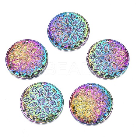 Rainbow Color Alloy Pendants PALLOY-N156-152-NR-1