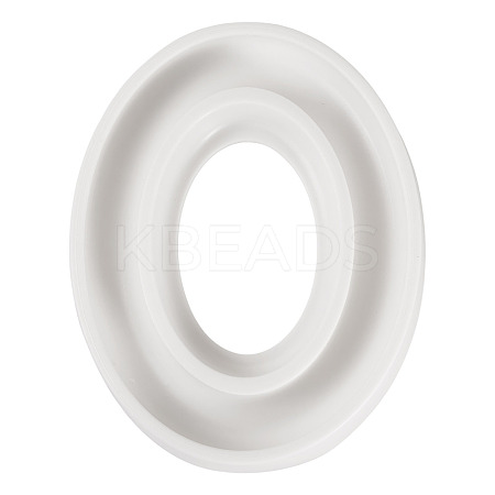 1Pc Plastic Oval Bobbin Holder AJEW-TA0003-08C-1