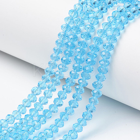 Glass Beads Strands EGLA-A034-T10mm-D08-1