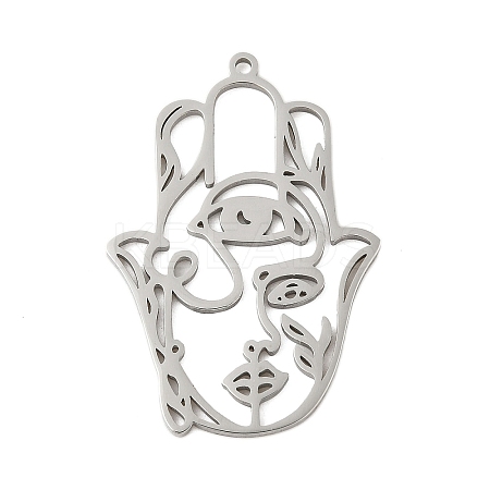 304 Stainless Steel Pendants STAS-G355-01P-1
