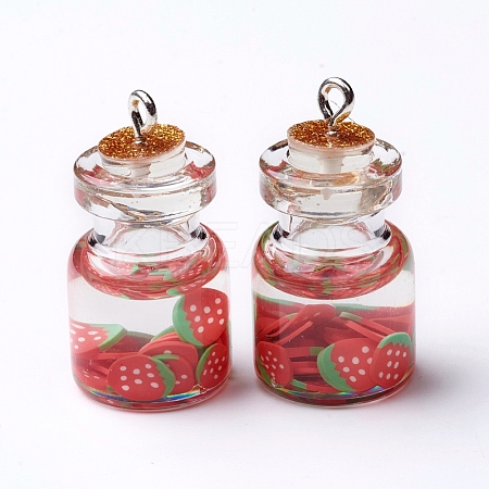 Imitation Food Resin Pendants RESI-CJC0001-49E-1