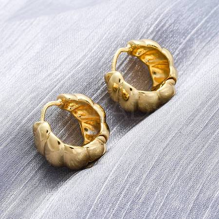 Rack Plating Brass Croissant Hoop Earrings for Women EJEW-G342-09G-1