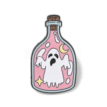 Hallowmas Ghost Enamel Lapel Pin Backs JEWB-K018-33B-EB-1