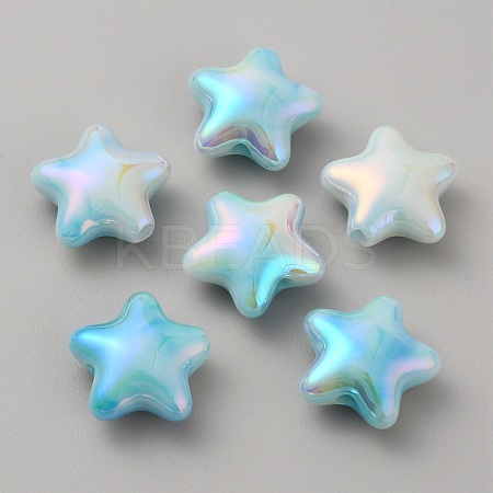 UV Platings Acrylic Beads OACR-TAC0003-06D-1