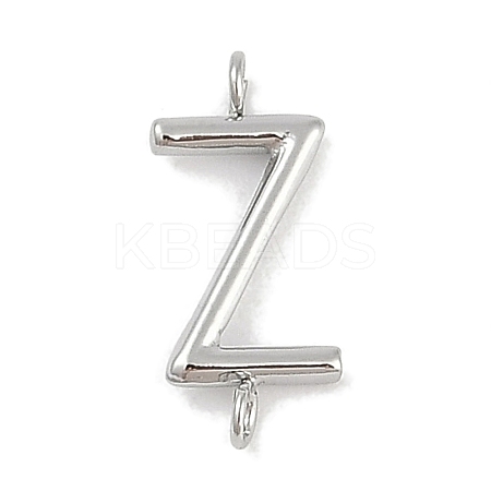 304 Stainless Steel Letter Connector Charms LS-STAS-M108-01P-26-1
