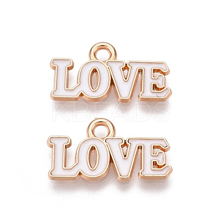 Valentine's Day Theme Alloy Enamel Pendants ENAM-T020-50D-02-1