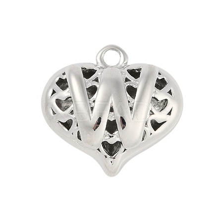 Hollow Brass Pendants for Valentine's Day KK-M289-03W-P-1
