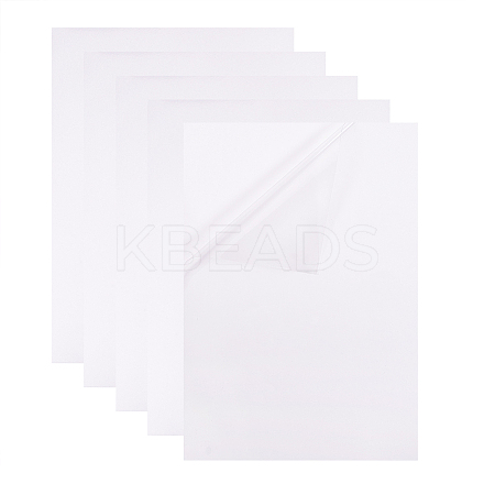 Transparent Waterproof PVC Film Adhesive Printing Paper for Inkjet Printers AJEW-BC0005-35-1