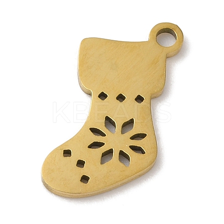 Christmas 201 Stainless Steel Pendants LS-STAS-D053-02G-1