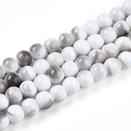 Baking Paint Glass Beads X1-DGLA-N013-8mm-01-1