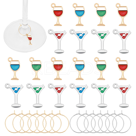 DIY Wine Glass Charm Making Kit DIY-UN0003-39-1