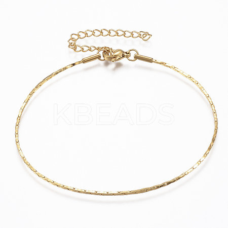 304 Stainless Steel Coreana Chain Bracelets X-BJEW-K172-26G-1