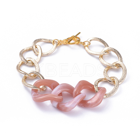 Chain Bracelets BJEW-JB05176-02-1
