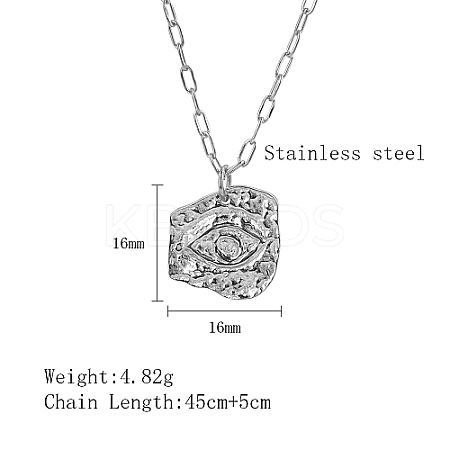 304 Stainless Steel Pendant Necklaces QZ6999-1-1