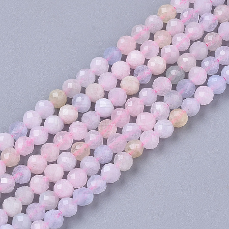 Natural Morganite Beads Strands X-G-S361-3mm-021-1