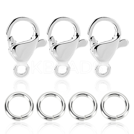 304 Stainless Steel Lobster Claw Clasps STAS-ME0002-92A-1