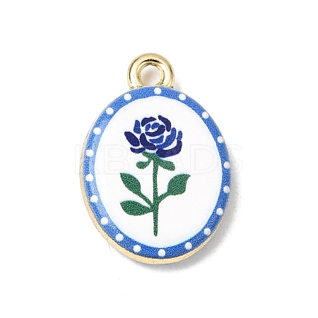 Printed Alloy Pendants ENAM-F160-02C-G-1