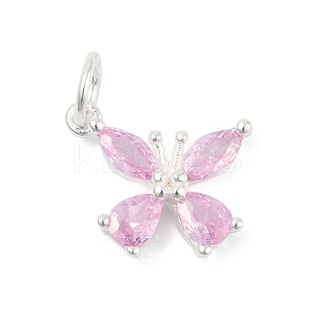 925 Sterling Silver Micro Pave Cubic Zirconia Pendants LS-STER-Q002-03B-1