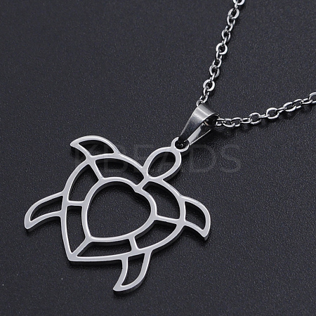 Non-Tarnish 201 Stainless Steel Pendants Necklaces LS-NJEW-S105-JN714-45-1-1
