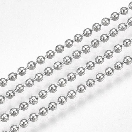 Tarnish Resistant 304 Stainless Steel Ball Chains CHS-S005-05A-1