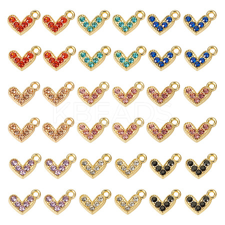  36pcs 9 colors Alloy Pendants ALRI-TA0001-18-1