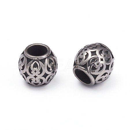 304 Stainless Steel European Beads STAS-G220-43AS-1