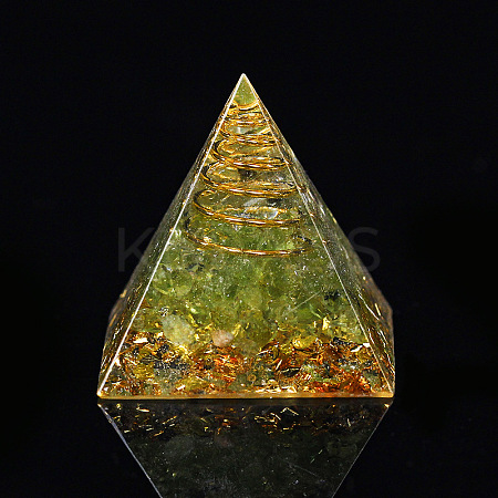 Orgonite Pyramid Resin Display Decorations X-G-PW0005-05E-1
