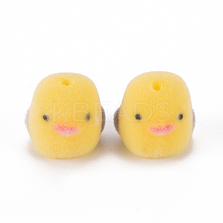 Flocky Plastic Beads KY-Q056-002-1