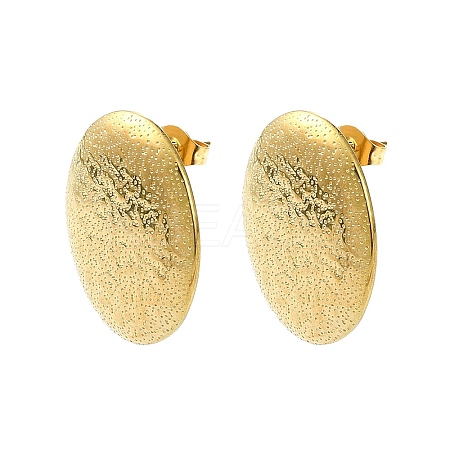 304 Stainless Steel Stud Earring Findings Ion Plating(IP) STAS-L024-002G-04-1