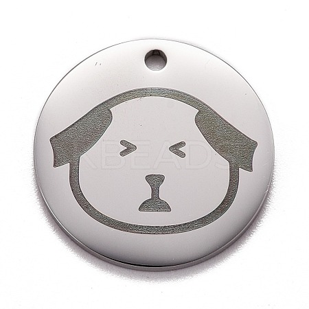 Non-Tarnish Stainless Steel Pendants STAS-G252-04P-1