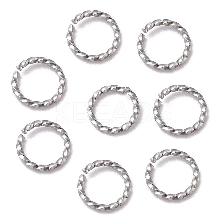 Tarnish Resistant 304 Stainless Steel Open Jump Rings LS-X-STAS-F191-12P-B-1