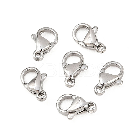 Tarnish Resistant 316 Surgical Stainless Steel Lobster Claw Clasps LS-STAS-316-FL10A-1