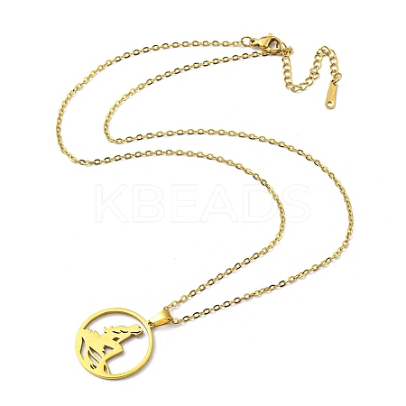 304 Stainless Steel Pendant Necklaces LS-NJEW-Z025-06G-1