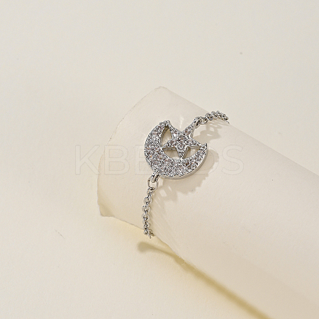 Vintage Minimalist Brass Adjustable Chain Women's Ring FK8841-1