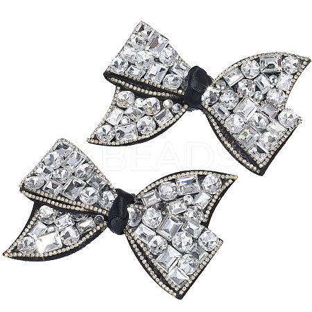 Bowknot Non-woven Fabrics Shoe Decoration FIND-WH0139-290B-1