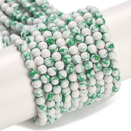 Synthetic Turquoise Beads Strands G-U004-02L-1