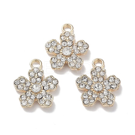 Alloy with Crystal Rhinestone Pendants FIND-C042-04G-1