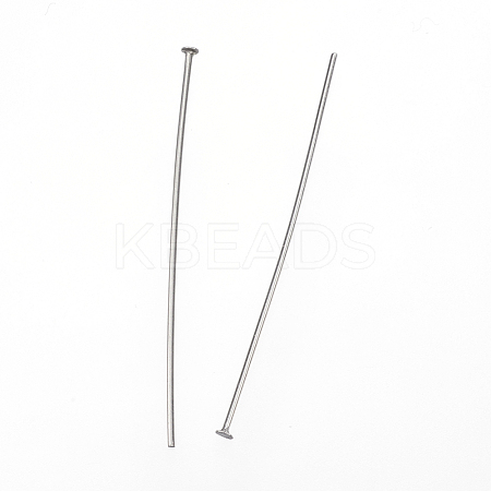 304 Stainless Steel Flat Head Pins X-STAS-D448-A-013P-1