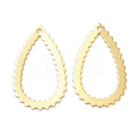 Brass Filigree Pendants KK-M250-06B-G-1