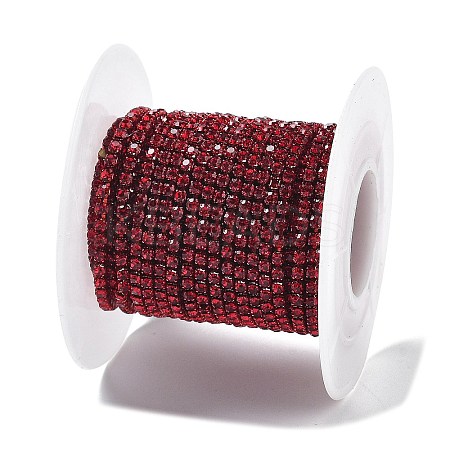 Iron Rhinestone Glass Cup Chain CH-U001-01J-1